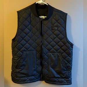 North Face fleece lined puffer vest